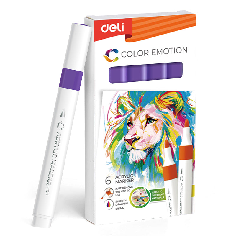MARKER ACRILIC MOV COLOR EMOTION DELI MARKER ACRILIC MOV COLOR EMOTION DELI
